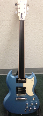 Gibson-SG-fretless-custom-build guitarpoll