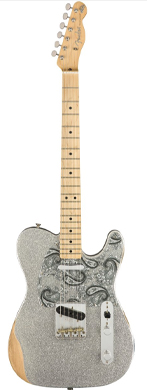 Fender Telecaster Brad Paisley Silver Sparkle guitarpoll